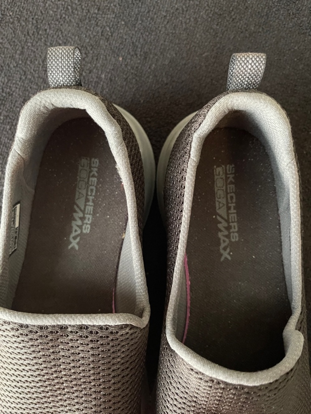 Skechers Women's Slip-On Flats in Black and Blue - Picture 9 of 11
